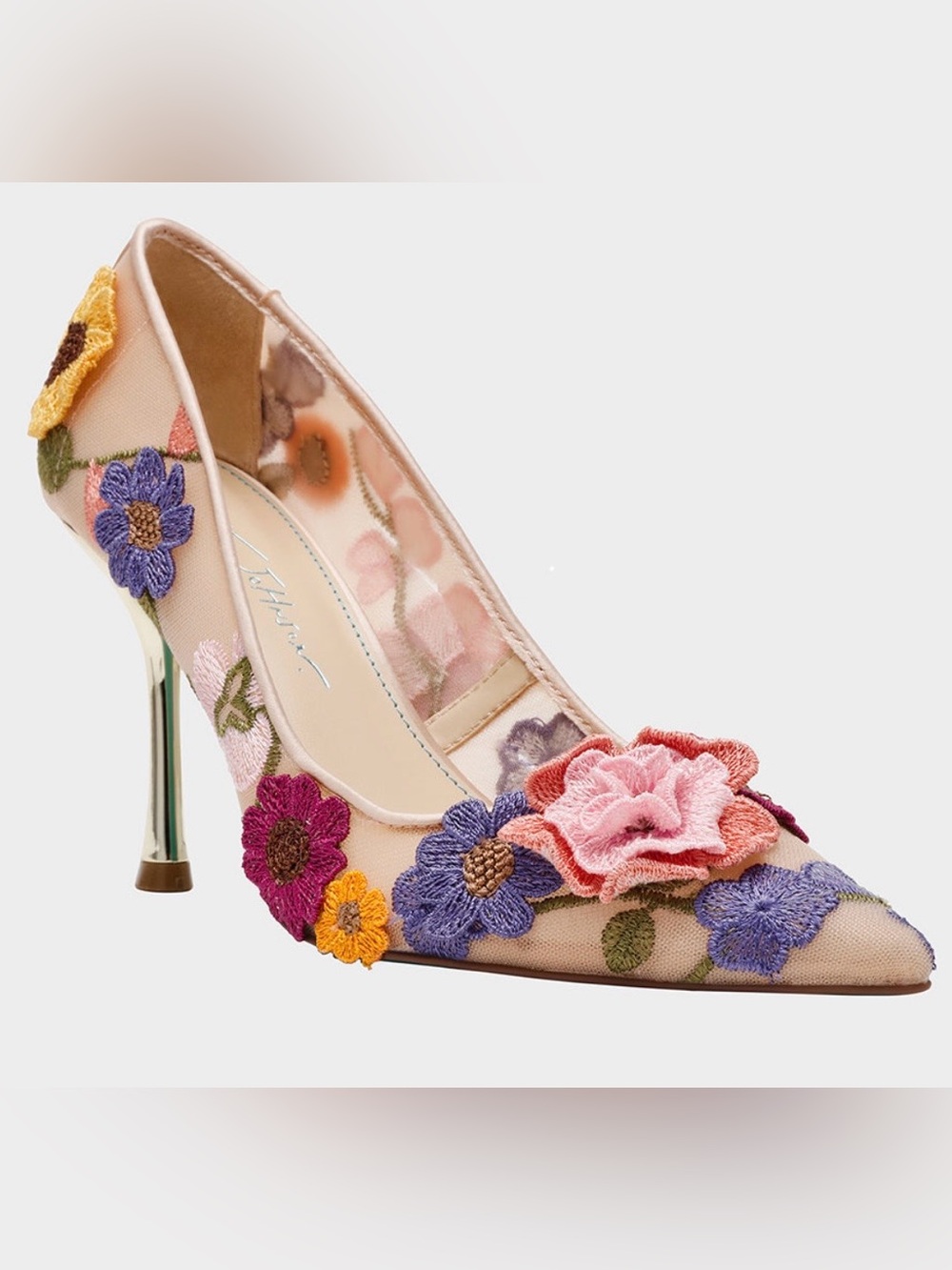 Betsey Johnson “Aimey” Nude Floral Pump - Size 5 - NWT - Picture 2 of 10